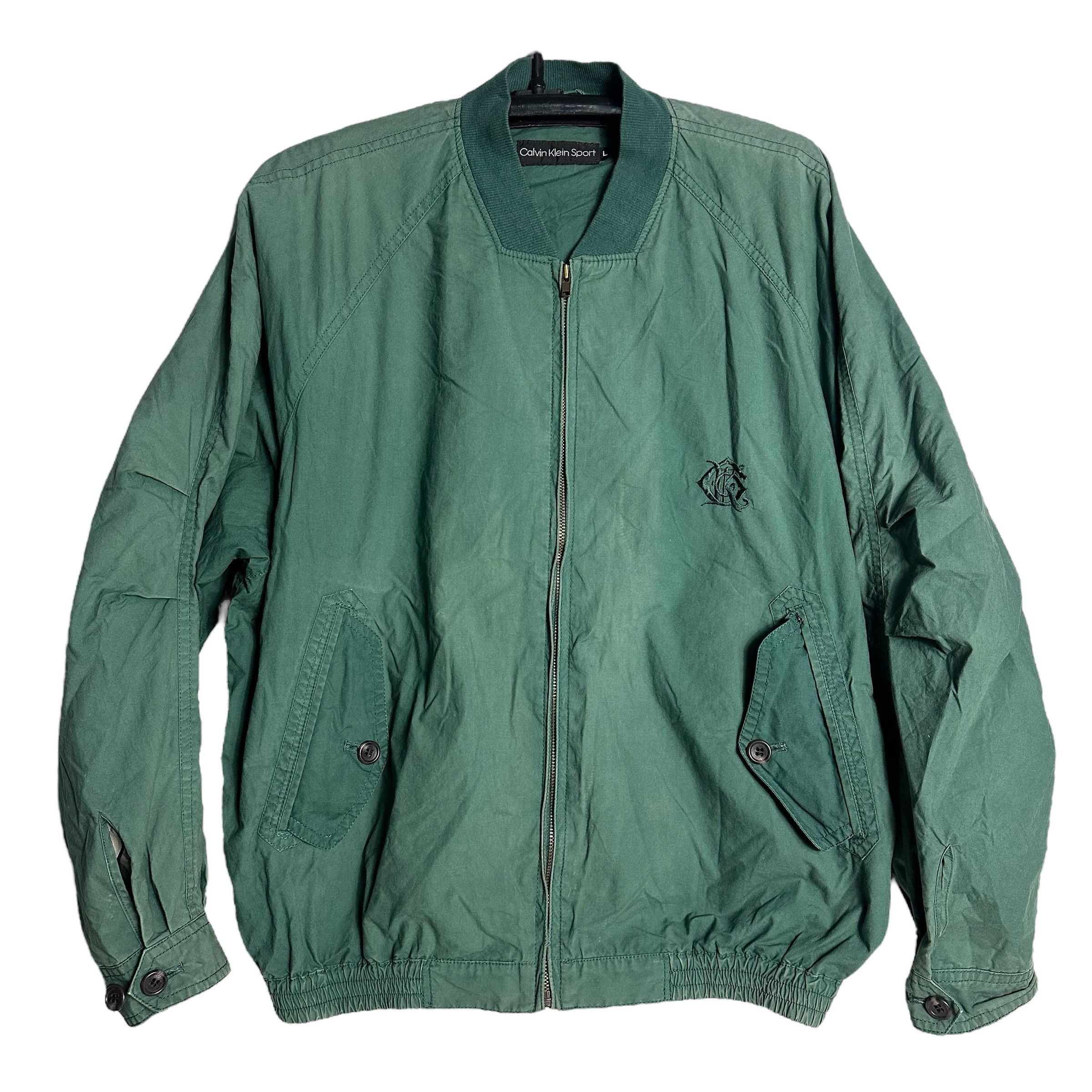 Calvin Klein 🔥RARE🔥Vintage Calvin Klein CK Bomber Jacket Size US L / EU 52-54 / 3 - 1 Thumbnail