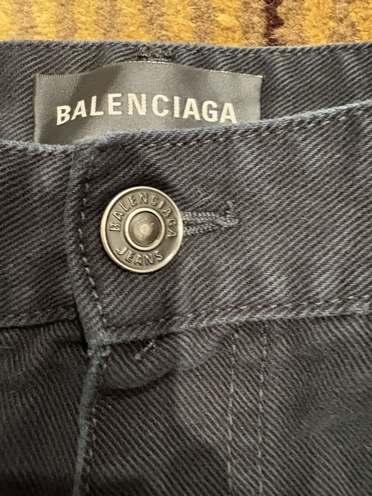 Balenciaga Balenciaga Black Loose Fit Buckle Jeans Size US 32 / EU 48 - 4 Thumbnail