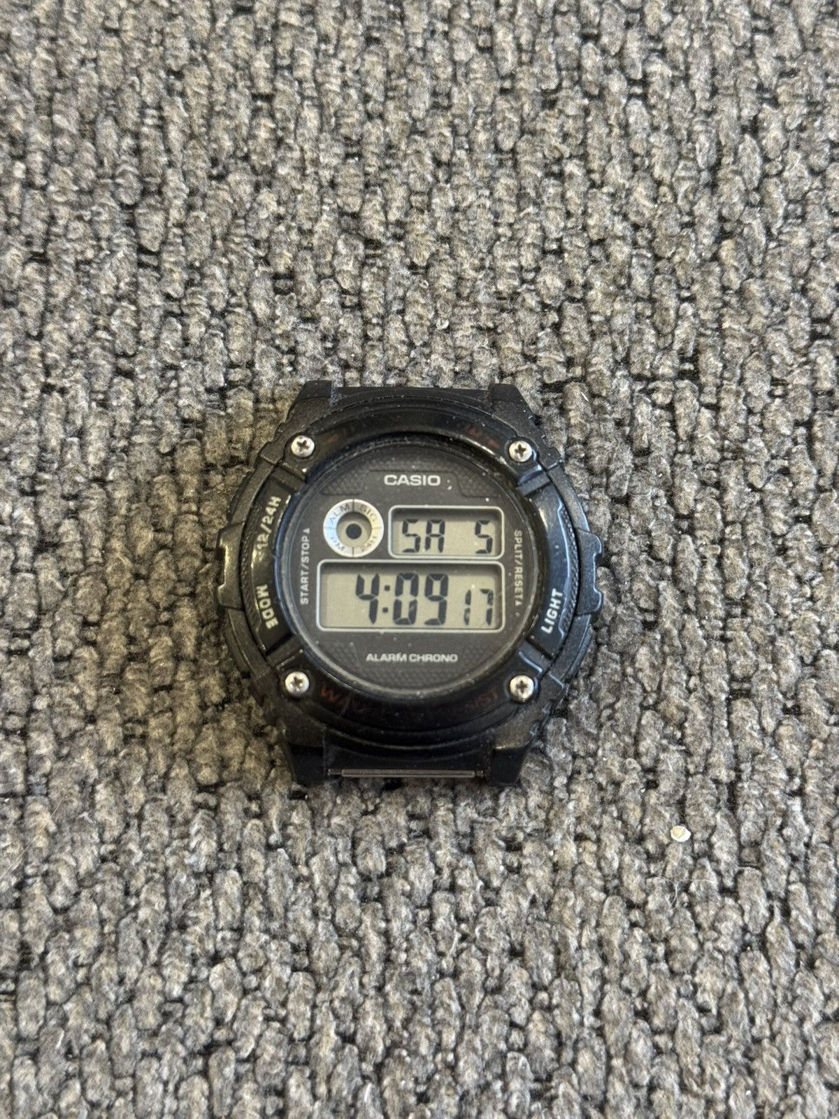 Casio Casio Illuminator W216H Black Unisex Watch Just Face Size ONE SIZE - 1 Thumbnail
