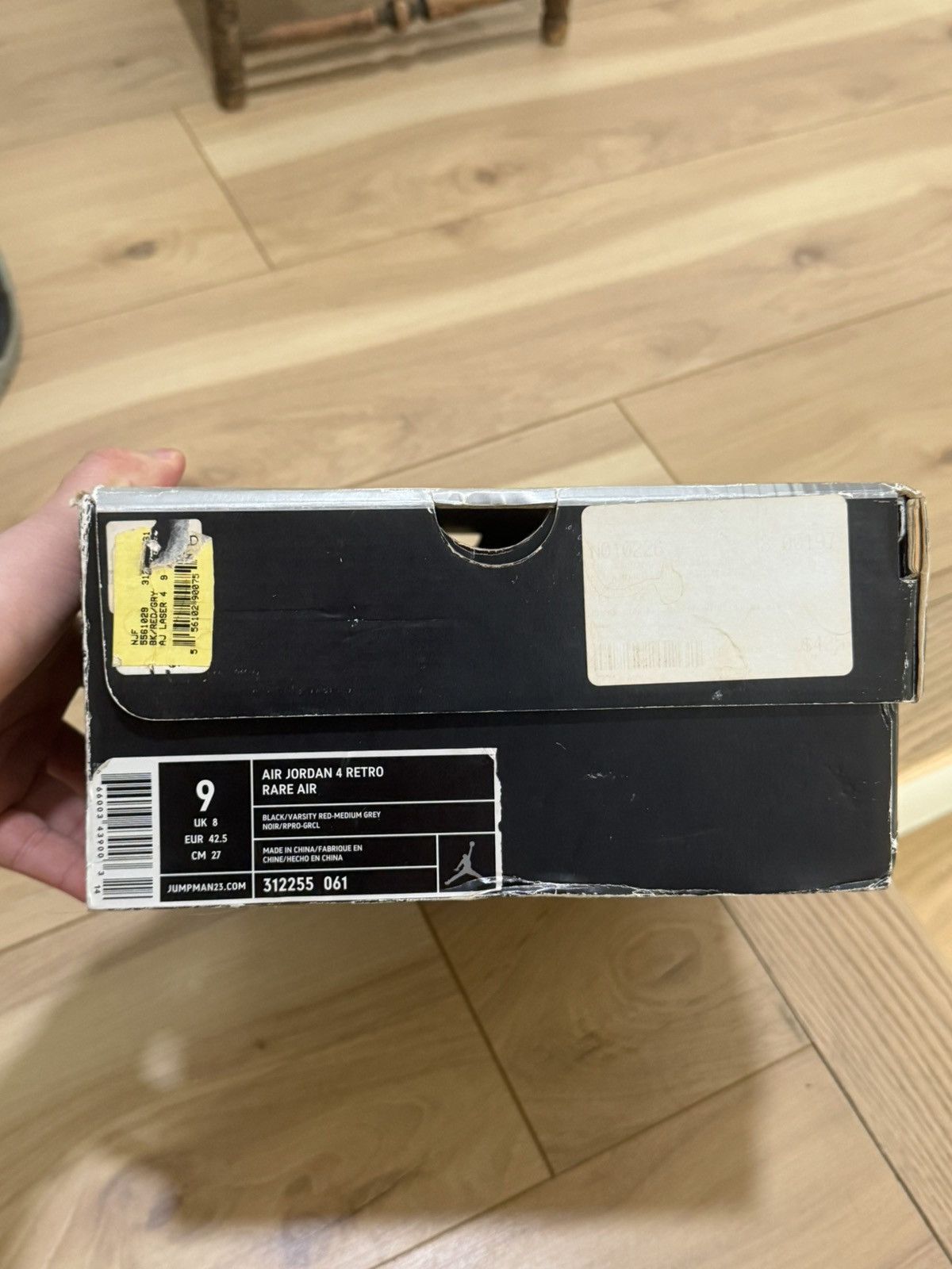 Jordan Brand Air Jordan 4 Black Laser 2005 Size US 9 / EU 42 - 6 Thumbnail