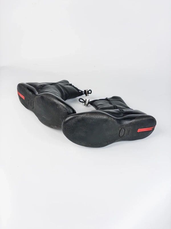 Prada 90s Prada Sport vibram sole black leather boots Vintage Size US 7 / IT 37 - 6 Thumbnail