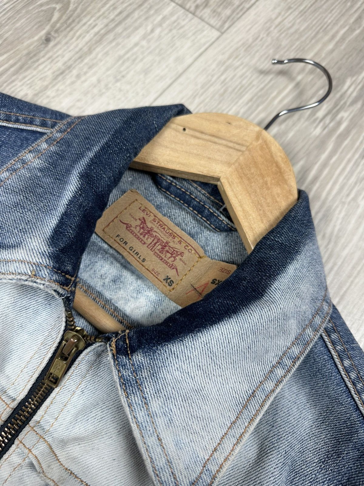 Levi's × Levi's Vintage Clothing × Vintage Vintage Levi’s Denim Zip Jacket Jeans Blazer Size XS Size XS / US 0-2 / IT 36-38 - 6 Thumbnail