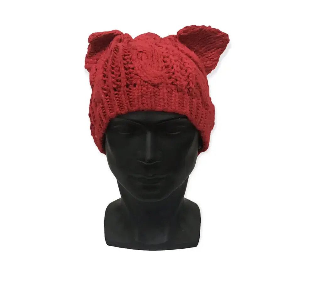 Japanese Brand Japanese Brand Bunny Horn Knit Beanie Hat Size ONE SIZE - 1 Thumbnail