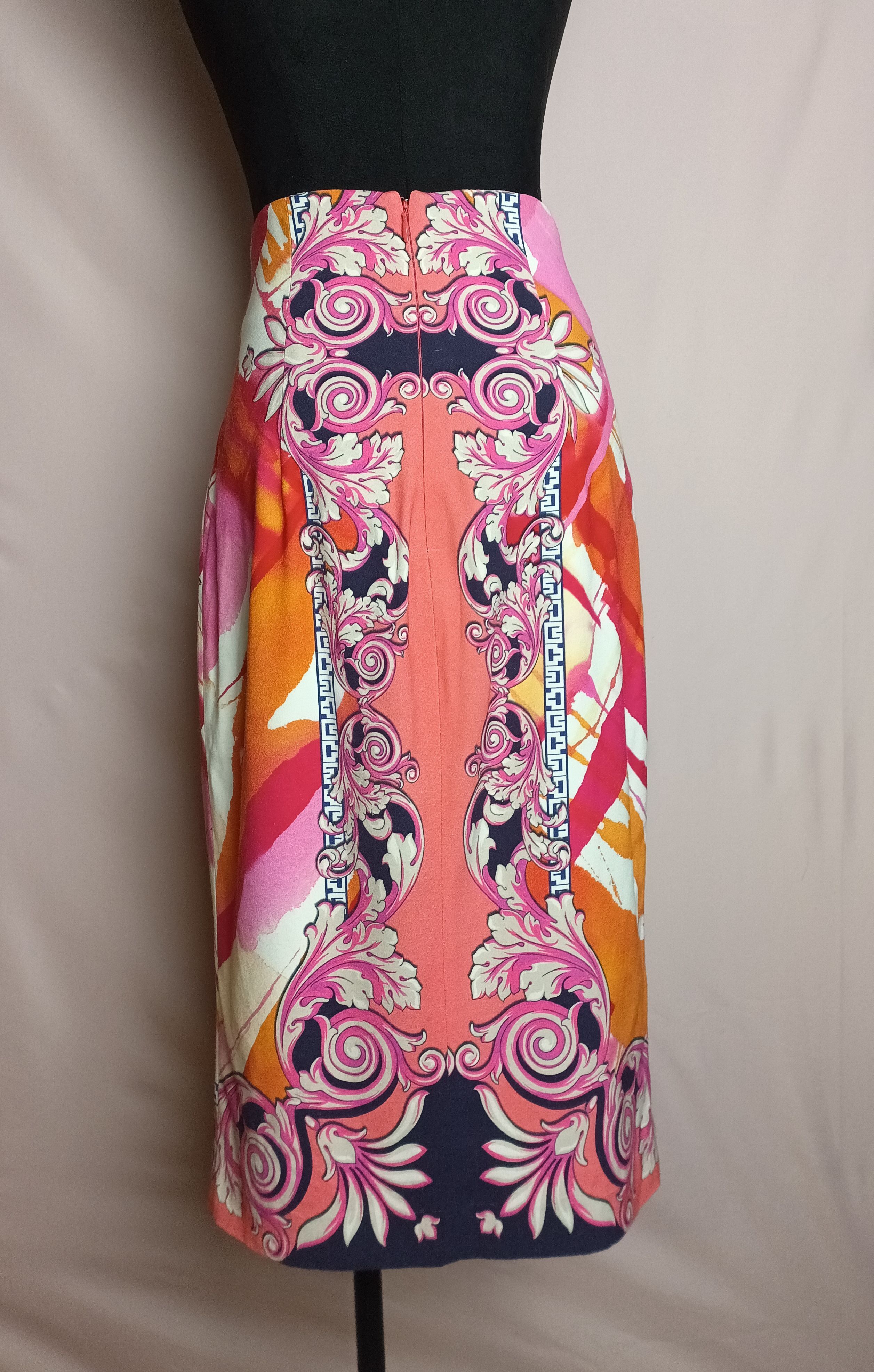 Versace Versace Collection Baroco Print Midi Skirt IT 42 Size 28" / US 6 / IT 42 - 2 Thumbnail