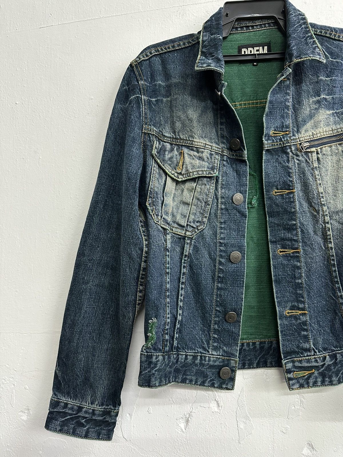 Japanese Brand VTG PPFM Distress Punk Denim Jacket Size US M / EU 48-50 / 2 - 7 Thumbnail
