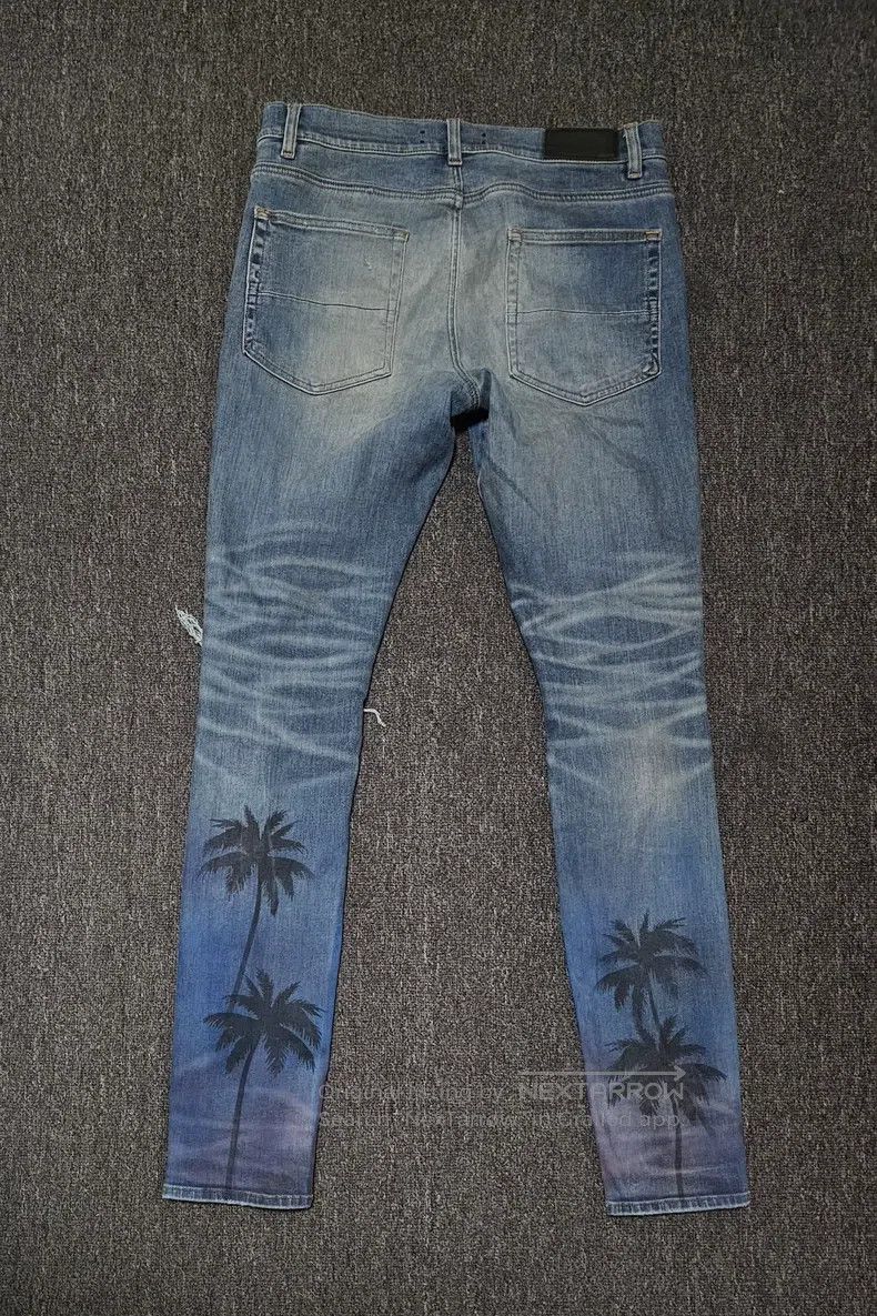 Amiri Amiri Palm Tree Denim Jeans Size US 34 / EU 50 - 4 Thumbnail