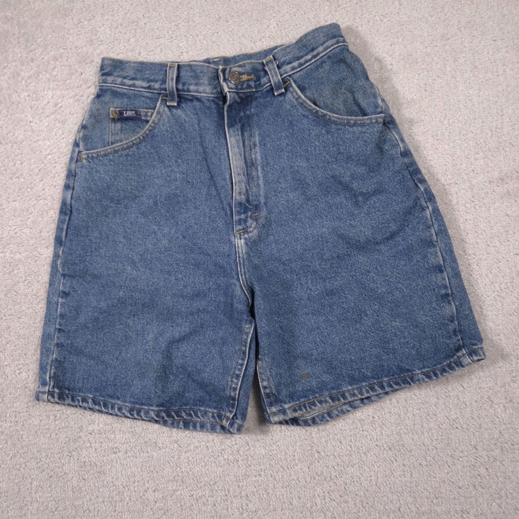 Lee Lee Bermuda Shorts Womens 10 Long Blue Relaxed Fit 5-Pocket Denim Zip Fly Casual Size 32" / US 10 / IT 46 - 2 Thumbnail