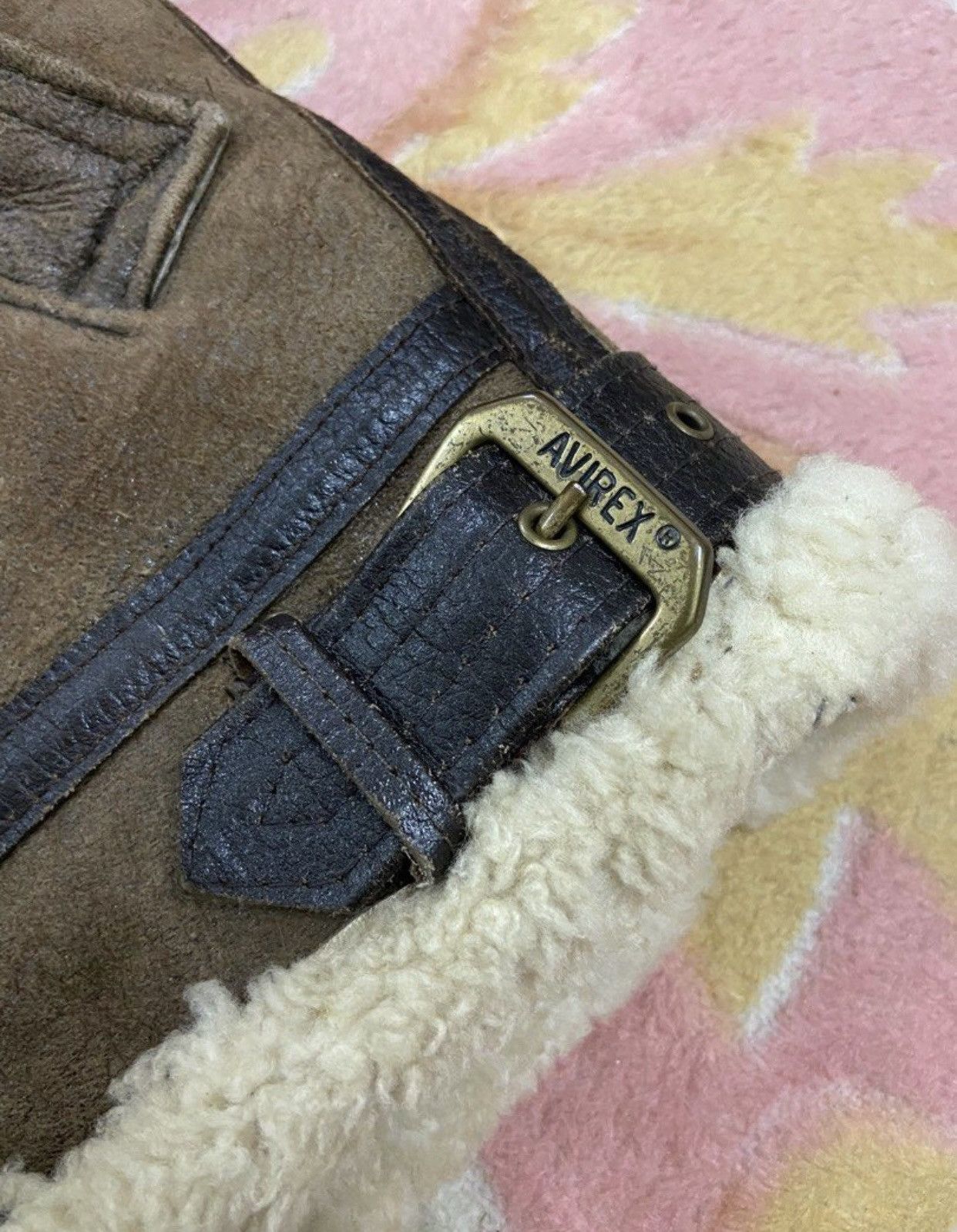 Avirex × Vintage Vtg Avirex B-3 80s OG 1986 Shearling Sheepskin Jacket Size US M / EU 48-50 / 2 - 4 Thumbnail