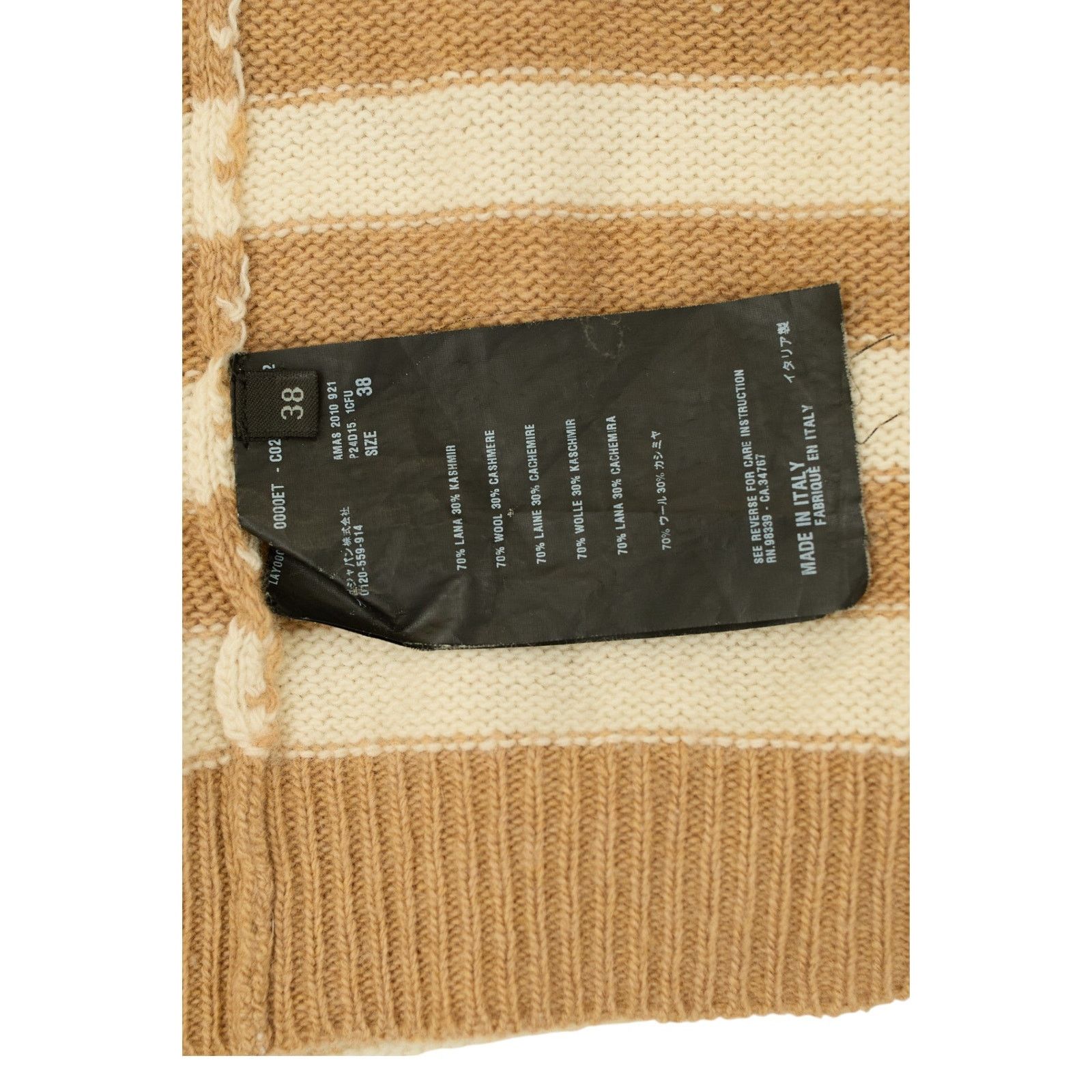 Prada F/W 2010 Striped Wool Sweater Size XS / US 0-2 / IT 36-38 - 5 Thumbnail
