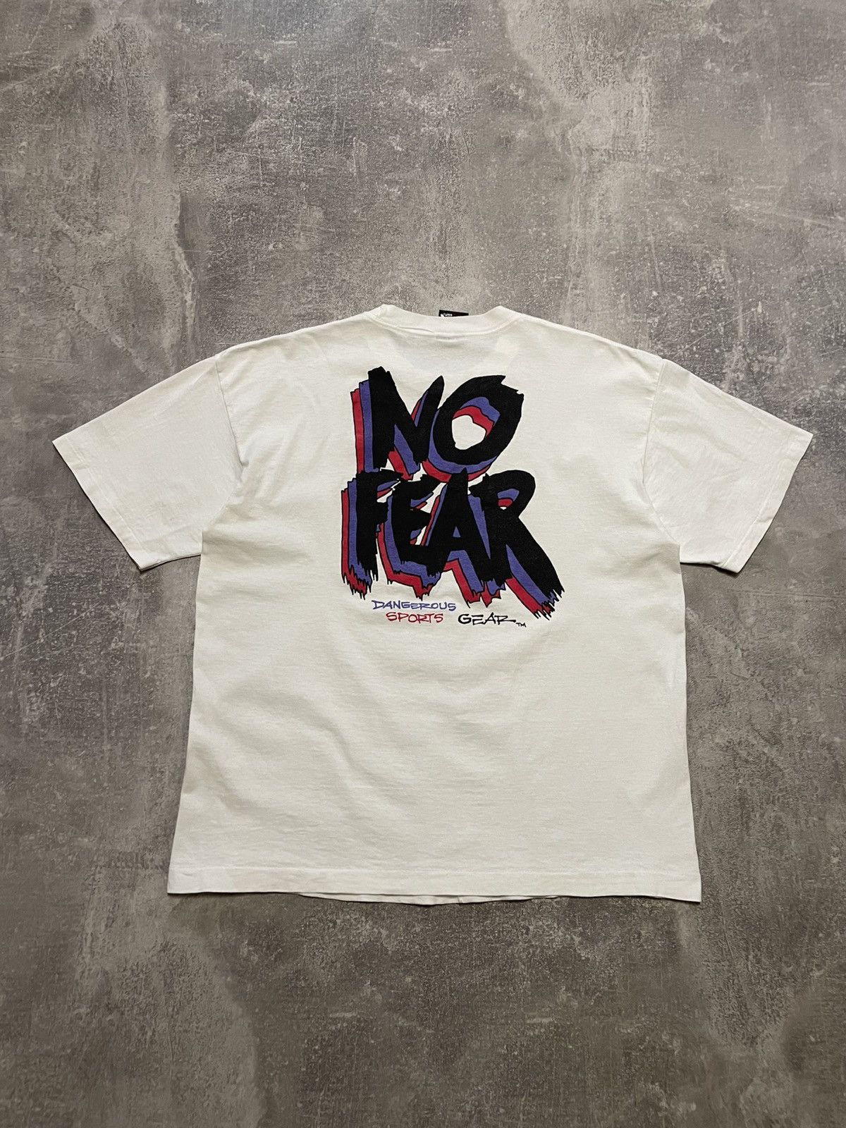 No Fear Vintage No Fear Made In USA T-Shirt Single Stitch 90s Size US XL / EU 56 / 4 - 1 Thumbnail
