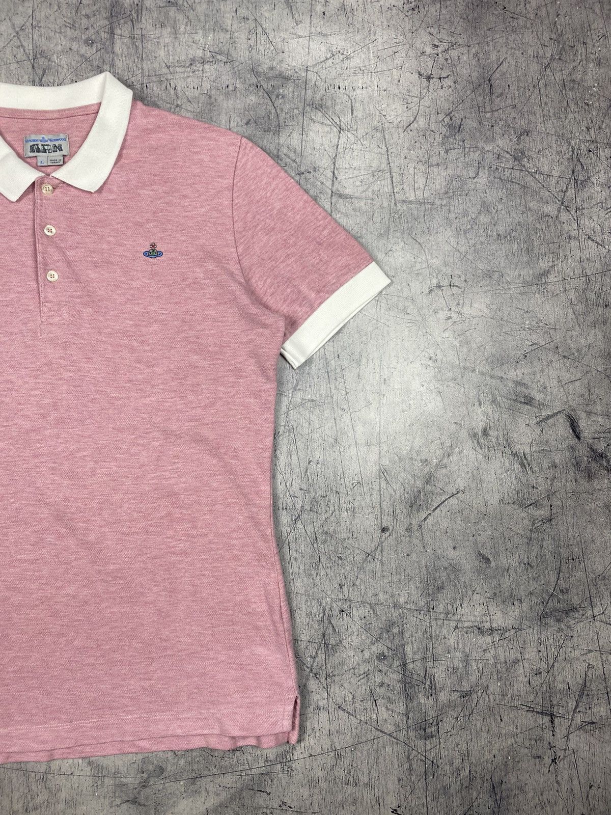 Vivienne Westwood Vivienne Westwood MAN Pink Polo Shirt Orb Logo Size US L / EU 52-54 / 3 - 4 Thumbnail