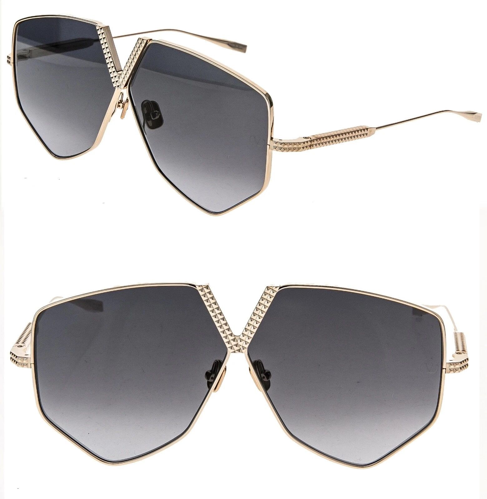 Valentino VALENTINO V HEXAGON VLS115 Gold Titanium Gray Mask VLS 115A Size ONE SIZE - 1 Thumbnail