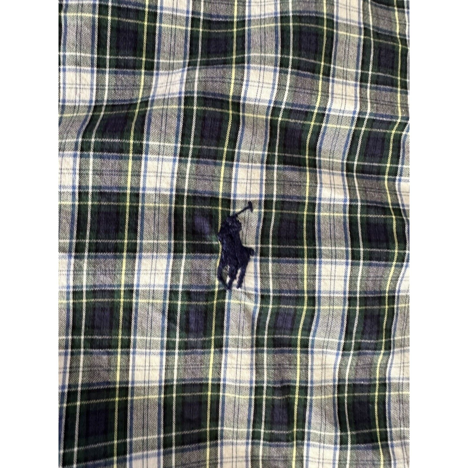 Ralph Lauren Ralph Lauren Classic Fit, Button Up LRG Blue w/Green Plaid Size US L / EU 52-54 / 3 - 3 Thumbnail