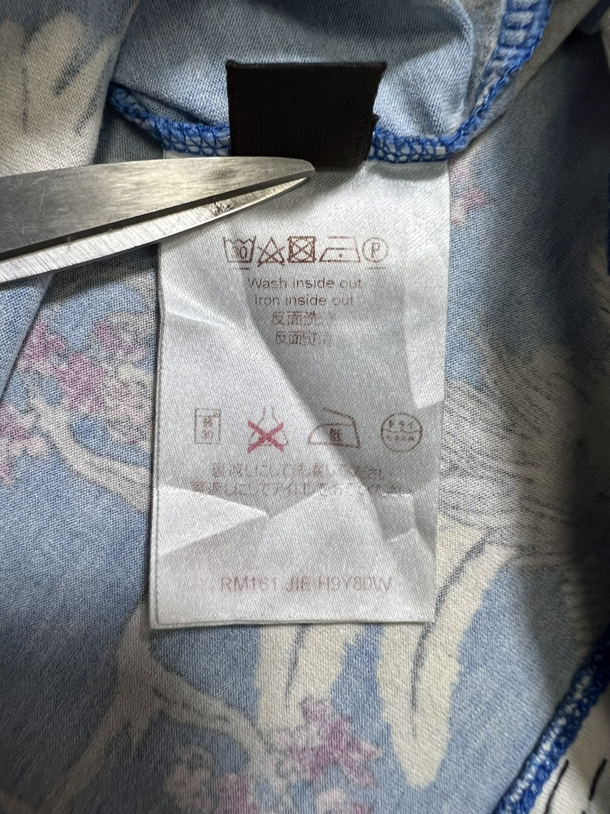 Louis Vuitton Louis Vuitton - Kim Jones - S/S 16’ Blue Crane T-Shirt Size US M / EU 48-50 / 2 - 18 Thumbnail