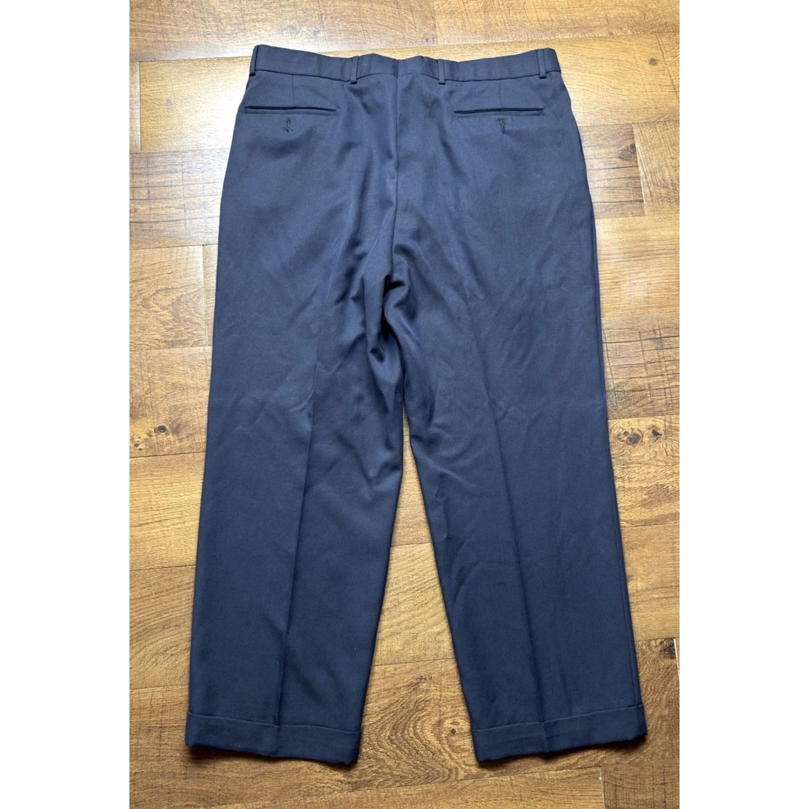 Brooks Brothers Brooks Brothers Trousers Mens 38 Blue Microfiber Polyester Performance Pleated 38X28 Size US 38 / EU 54 - 3 Thumbnail