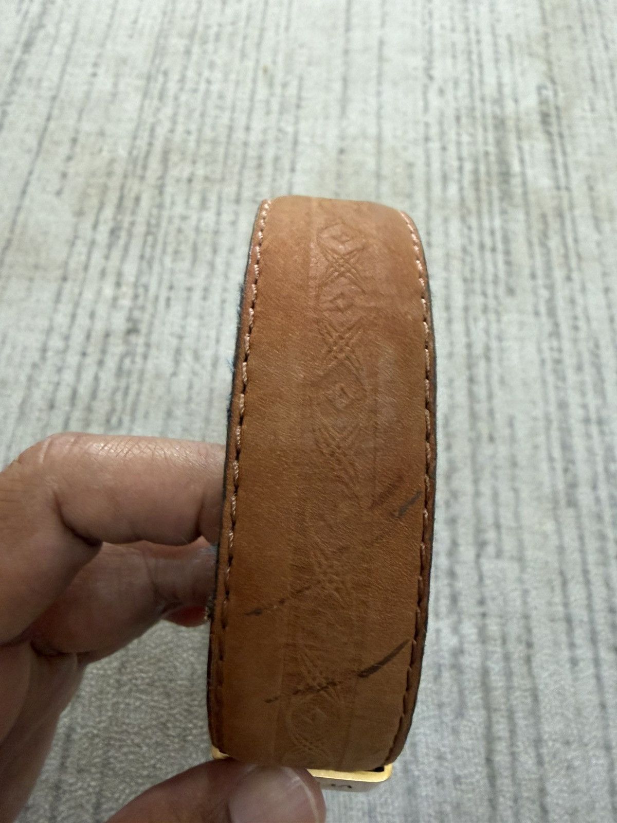 Versace Vintage 80s versace leather belt Size ONE SIZE - 4 Thumbnail