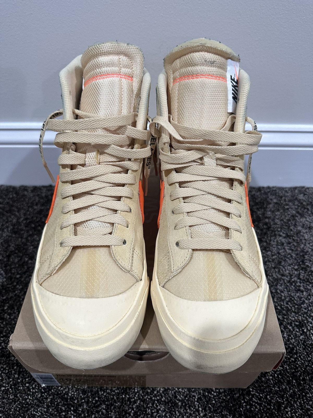 Nike × Off-White Nike x Off-White Blazer Mid All Hallow’s Eve Sneaker 2018 Size US 10.5 / EU 43-44 - 3 Thumbnail