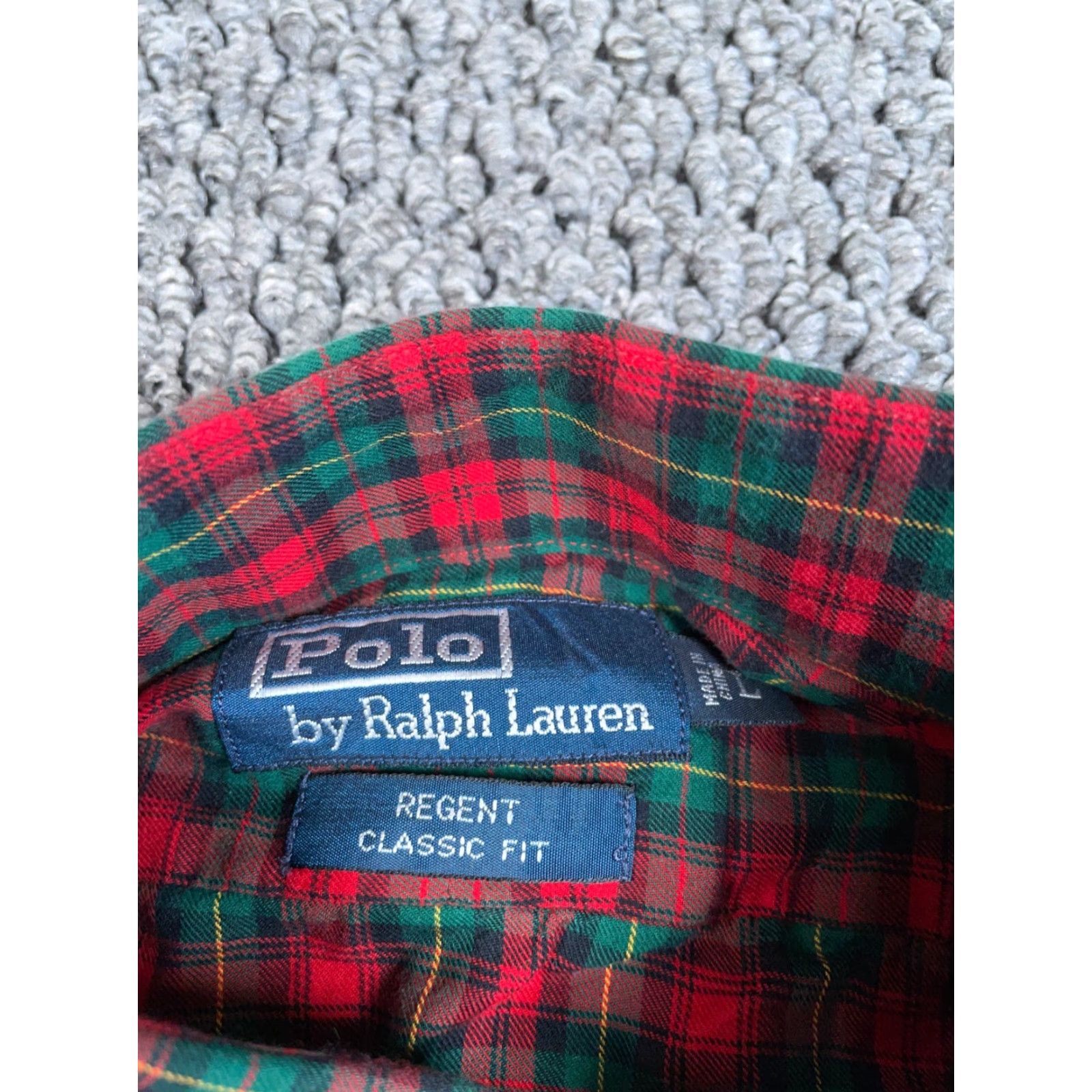 Polo Ralph Lauren Polo Ralph Lauren Shirt Adult Large Red Green Tartan Plaid Cotton Regent Fit Size US L / EU 52-54 / 3 - 3 Thumbnail