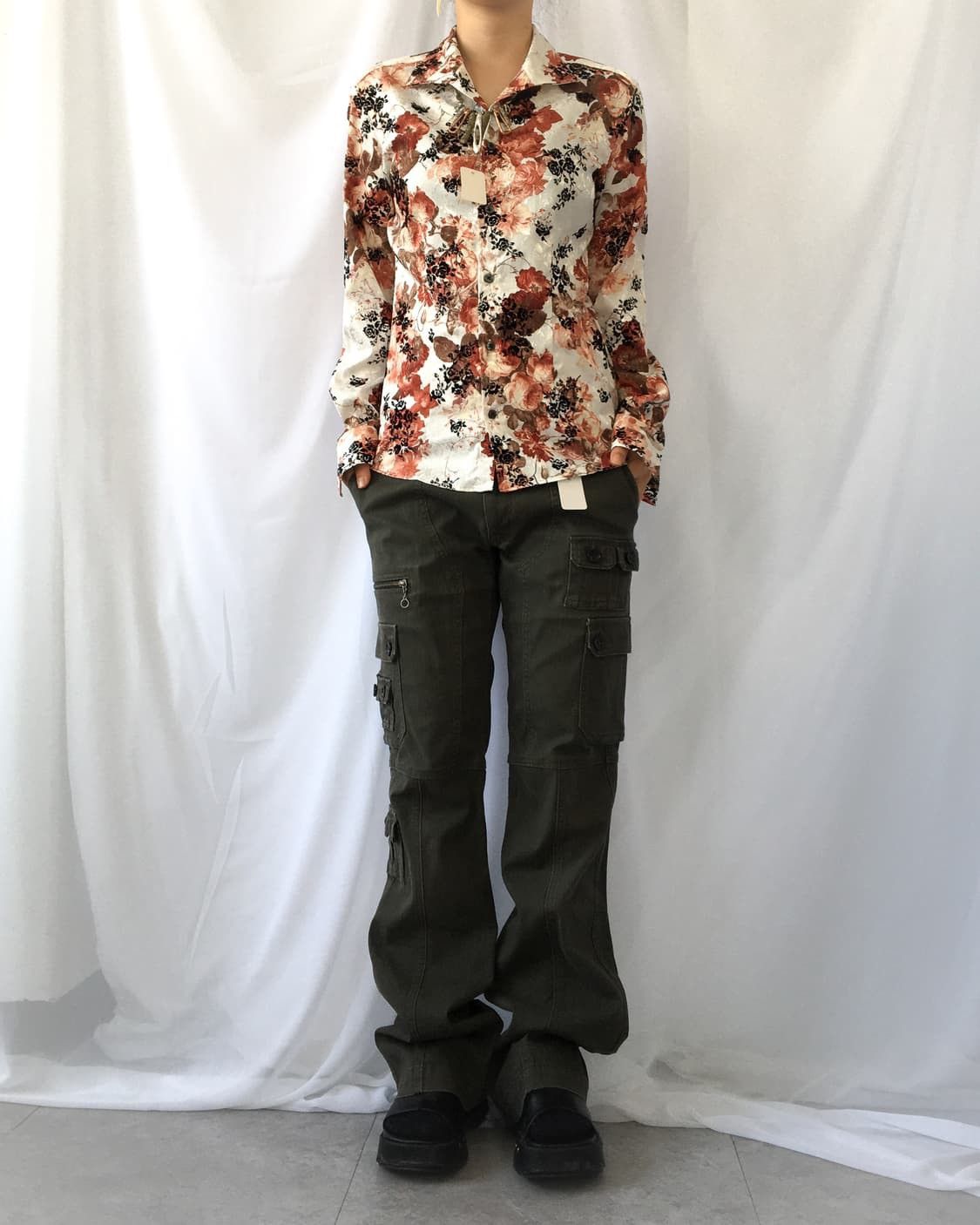 Tornado Mart Tornado Mart Flora Pattern Shirt Size M / US 6-8 / IT 42-44 - 2 Thumbnail