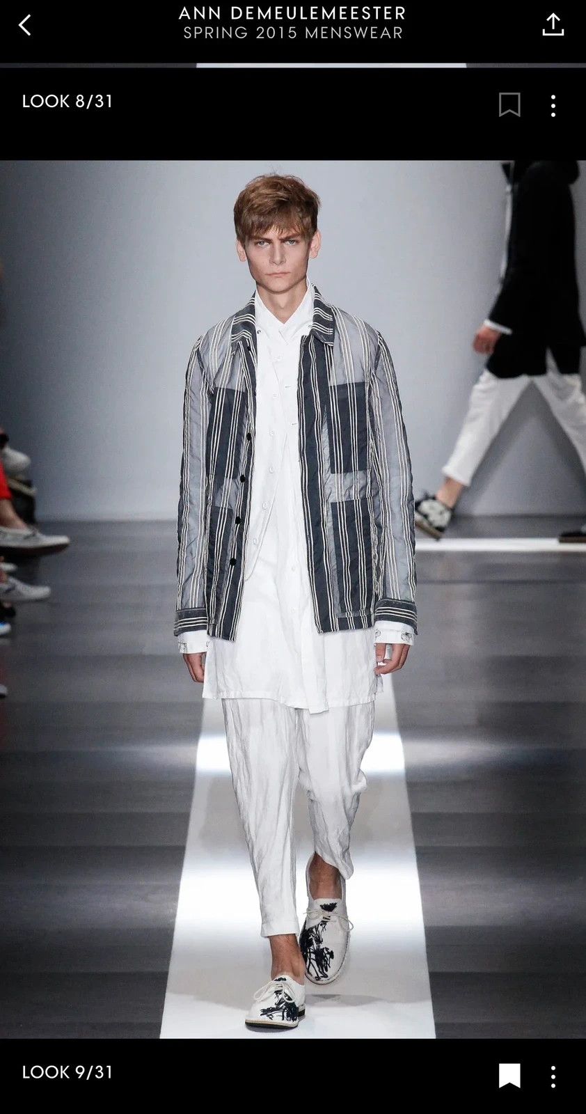 Ann Demeulemeester S/S 2015 Ann Demeulemeester transparent organza jacket Size US L / EU 52-54 / 3 - 9 Thumbnail