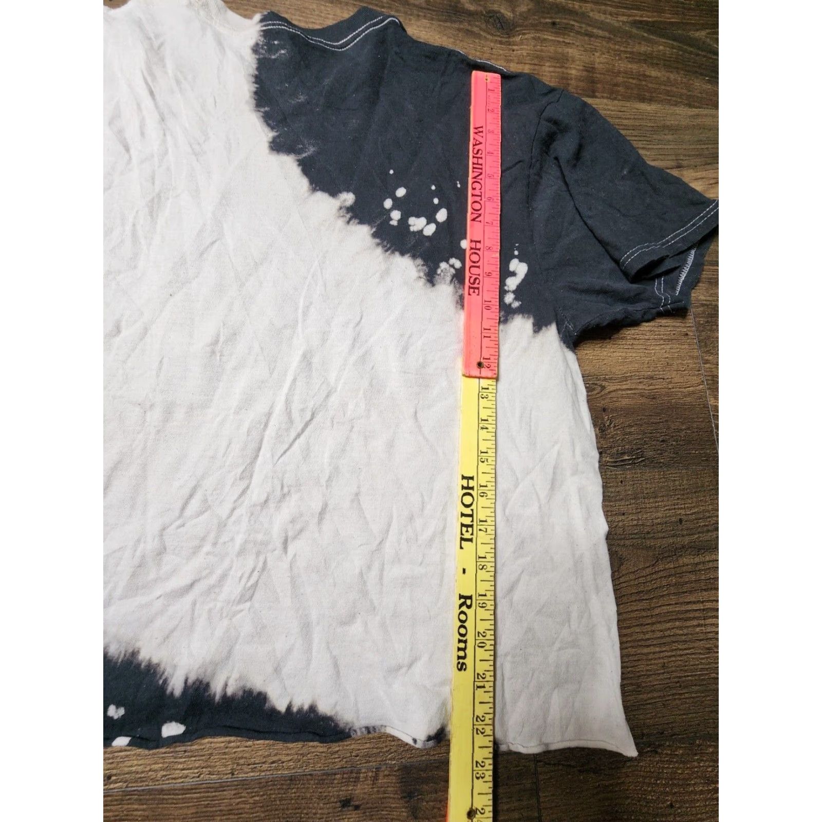 Vintage Def Leppard Hysteria Tour Cropped White Tie Dye T Shirt Womens XL Rock 80s Size XL / US 12-14 / IT 48-50 - 3 Thumbnail