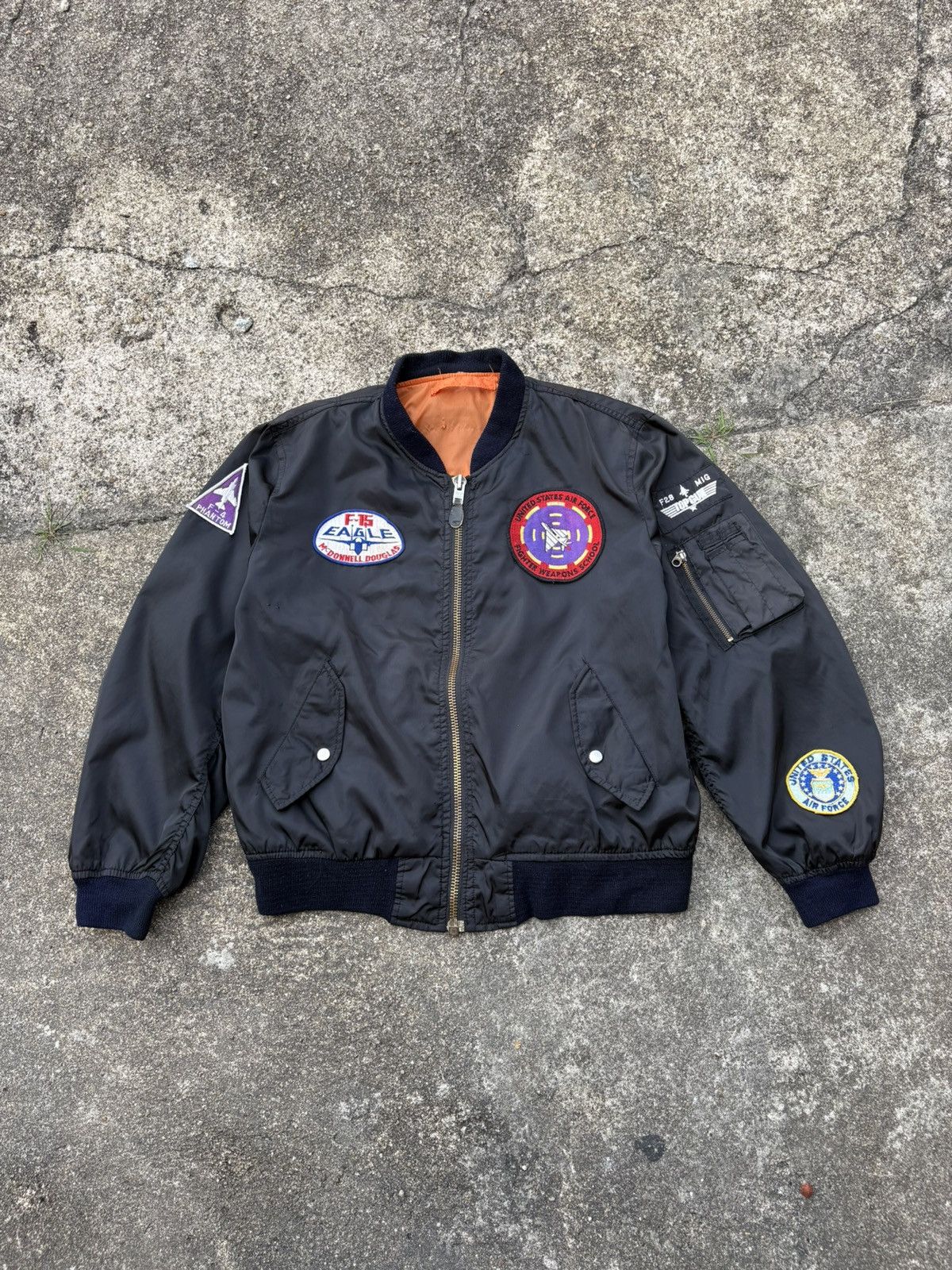 Vintage Vintage Top Gun Ma-1 Intermediate Bomber Jacket Rever Size US XL / EU 56 / 4 - 2 Thumbnail