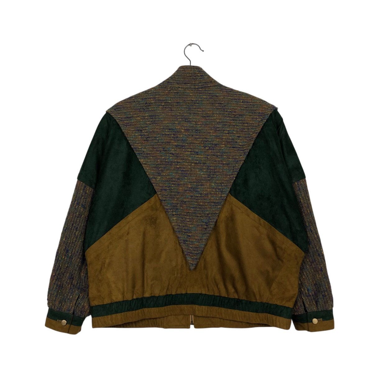 Japanese Brand 📌Vintage Bomber Jacket Patchwork Lunna Issey Miyake Size US M / EU 48-50 / 2 - 9 Thumbnail