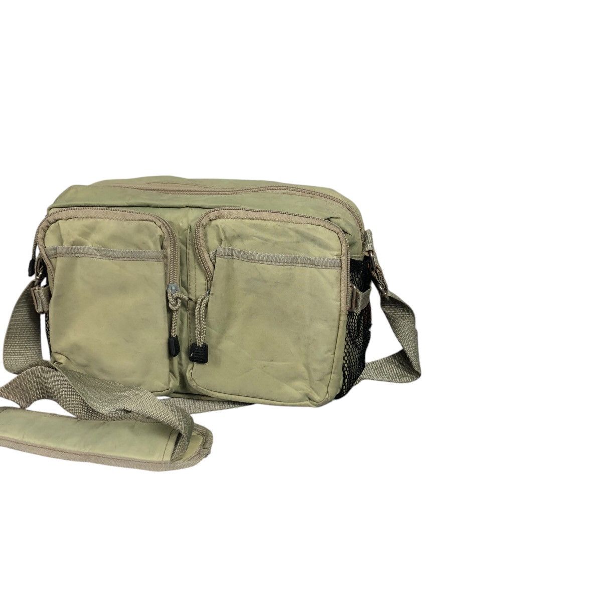 Japanese Brand 📌Vintage Sling Bag Double Stripe Pocket Unknown Brand Size ONE SIZE - 3 Thumbnail