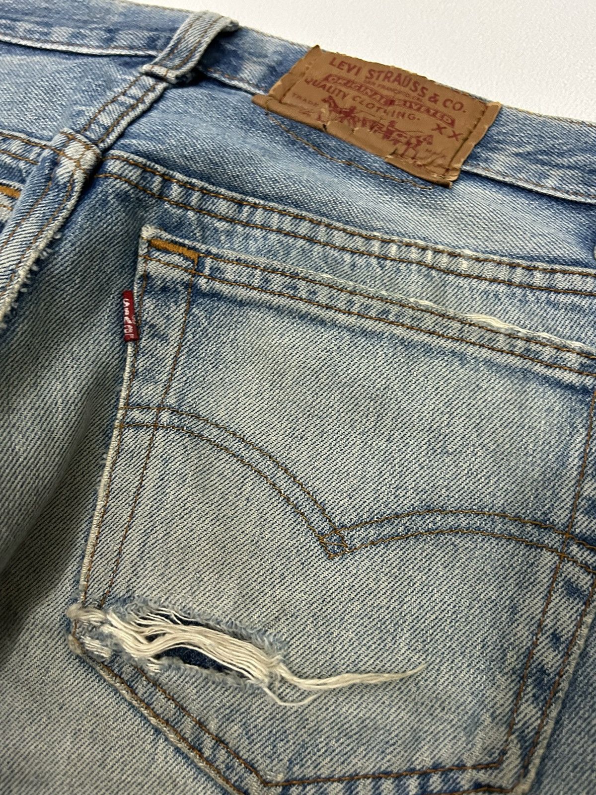 Levi's × Levi's Vintage Clothing Vintage Levis 501 xx Distressed Jeans Size US 30 / EU 46 - 10 Thumbnail