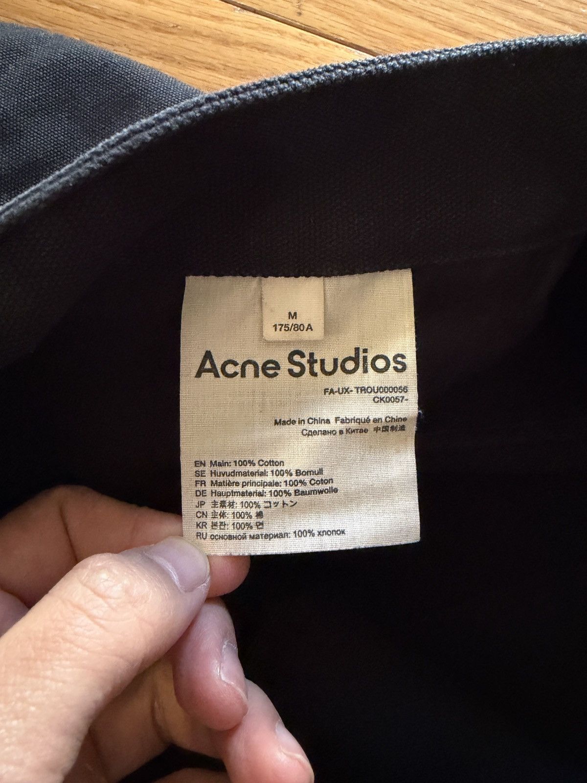 Acne Studios Acne Studios Cotton Canvas Trouser Size US 32 / EU 48 - 5 Thumbnail