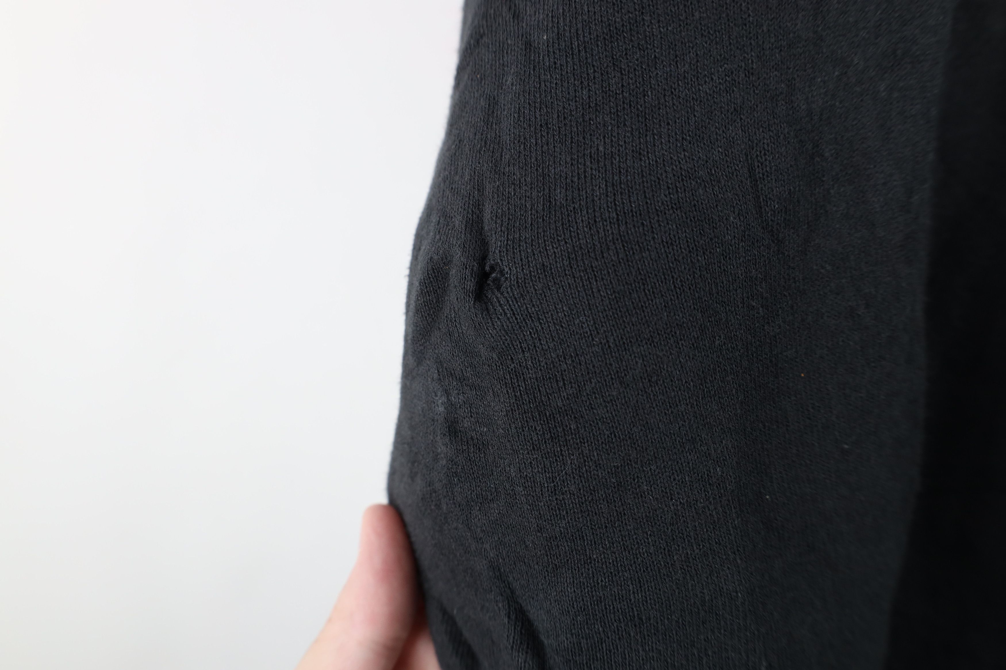 Vintage Vintage 90s Streetwear Blank Crewneck Sweatshirt Black USA Size 3XL / US 20-22 - 4 Thumbnail