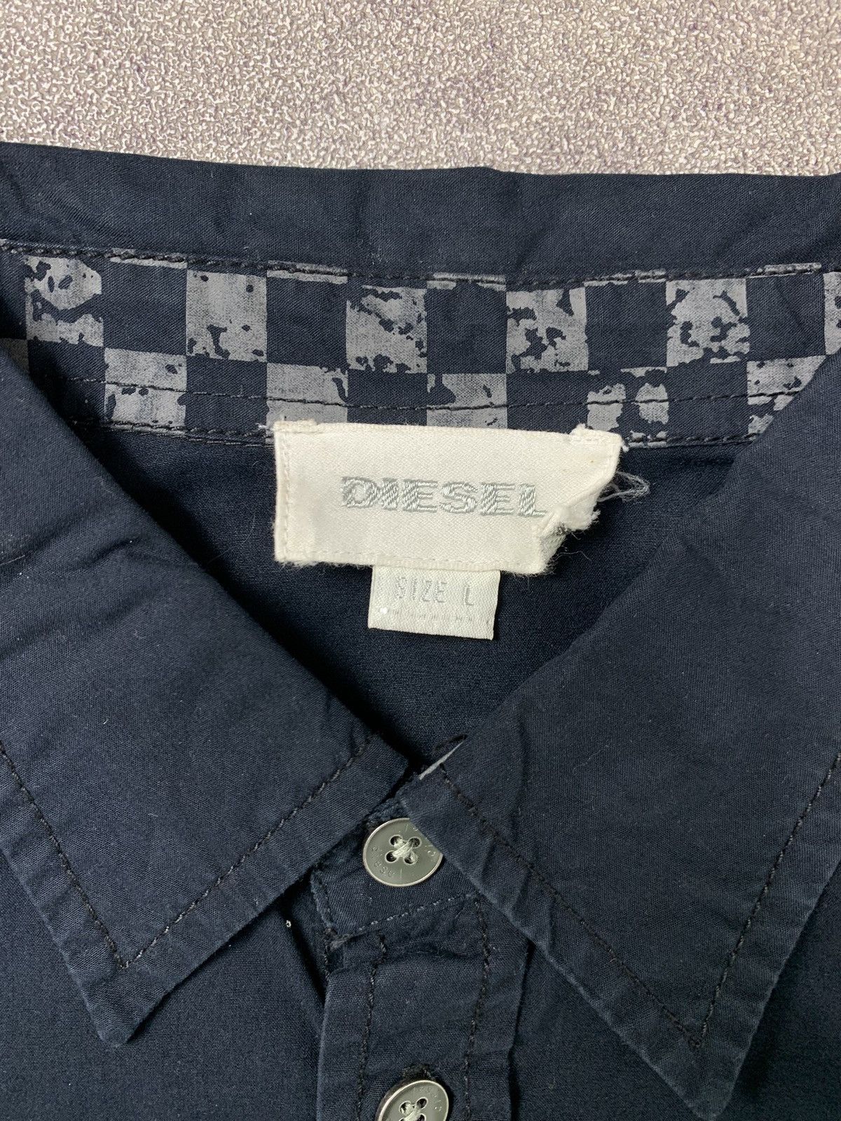 Diesel Diesel Shirt Black Button Up Size S / US 4 / IT 40 - 4 Thumbnail