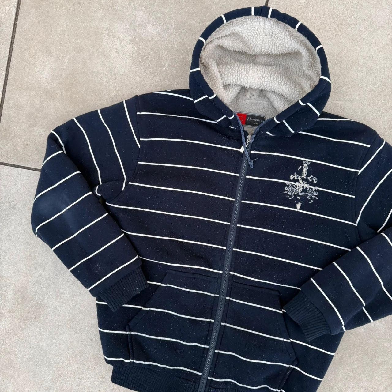 Vintage Vintage 90s Opium Affilaction Zip Up Hoode Sherpa Linned Size US XL / EU 56 / 4 - 6 Thumbnail
