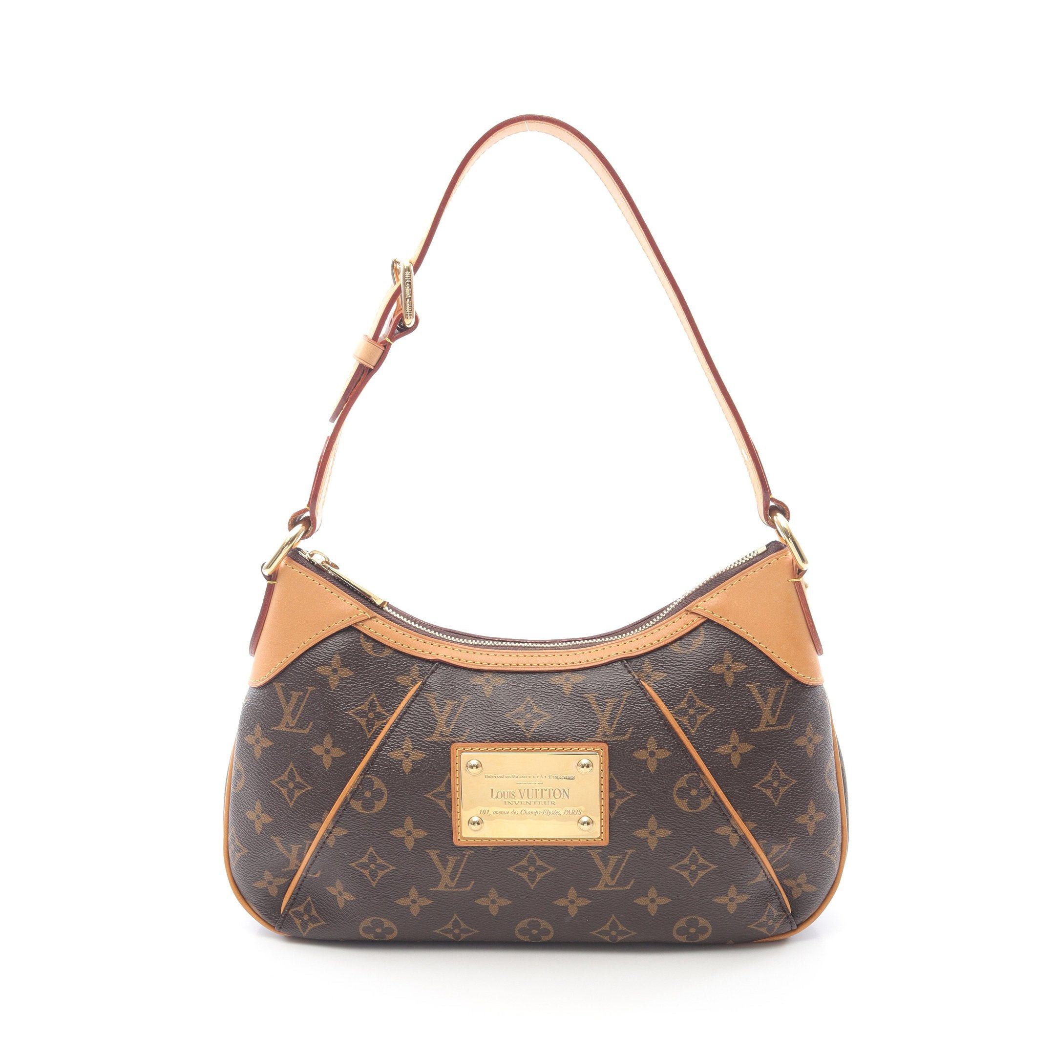 Louis Vuitton Louis Vuitton Thames Pm Monogram Shoulder Bag Leather Brown Size ONE SIZE - 1 Thumbnail