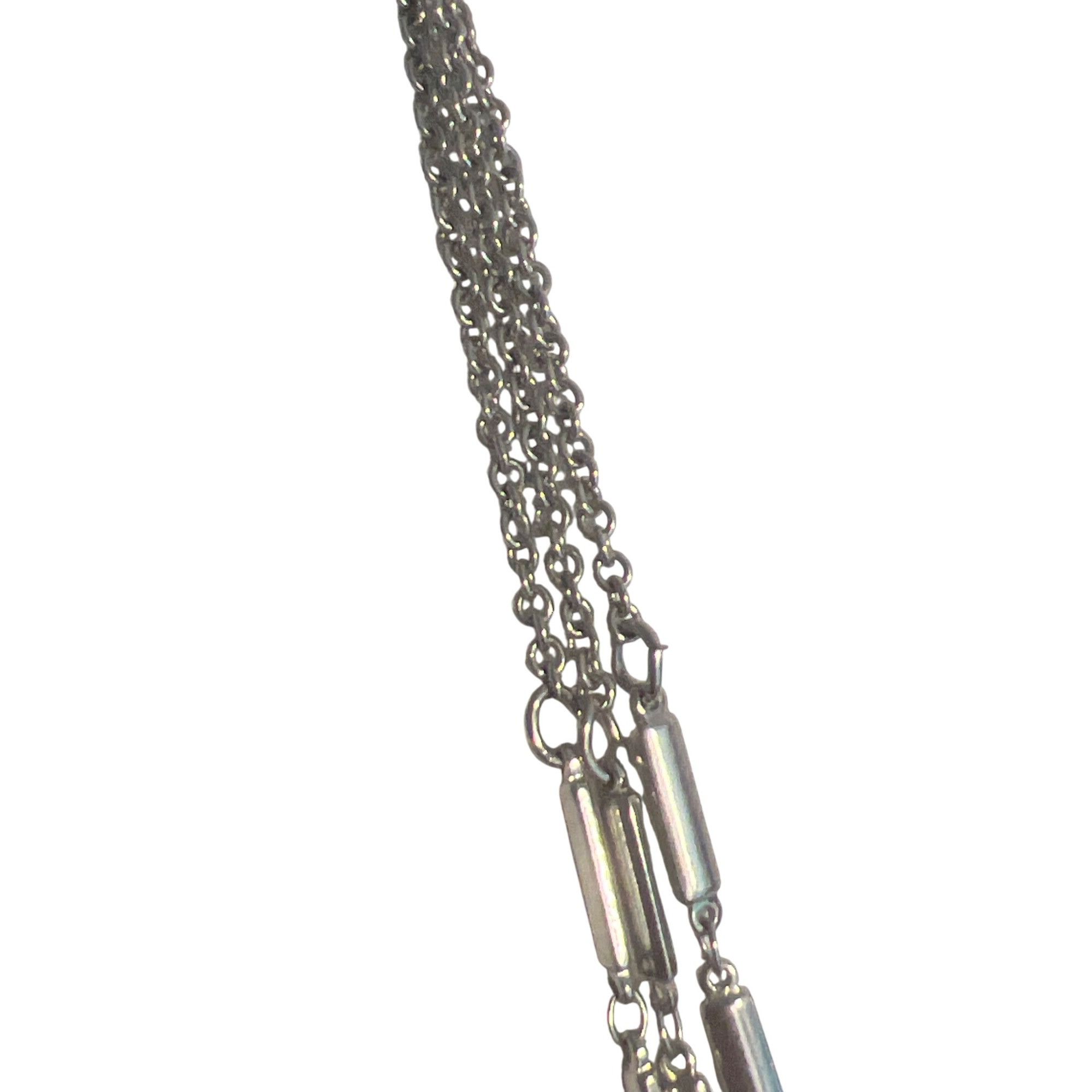 Banana Republic Banana Republic Silver Tone Multi Strand Layered Necklace Tu Size ONE SIZE - 3 Thumbnail