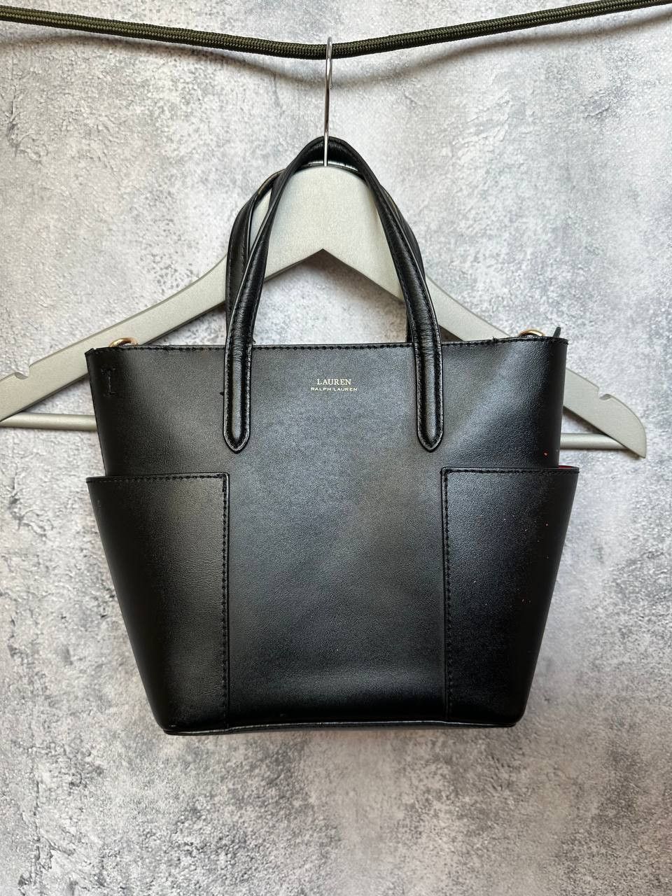 Lauren Ralph Lauren Lauren Ralph Lauren Black Leather Satchel / Tote Bag Size ONE SIZE - 2 Thumbnail