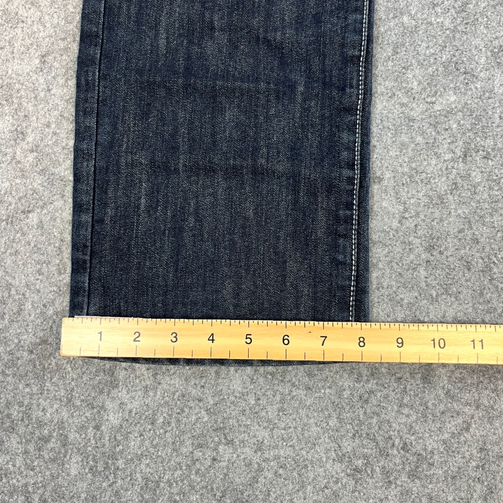 Kenzo Enzo Jeans Mens Relaxed Straight 34 Dark Blue Cinch Buckle Y2K Double Knee 5-Pocket Denim Classic Size US 34 / EU 50 - 3 Thumbnail