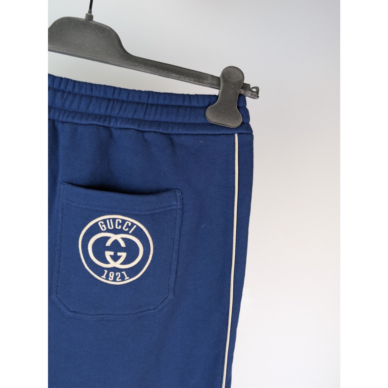 Gucci o1rshd1 Heavy Felted Cotton Jersey Trackpants Inchiostro/Mix Size US 30 / EU 46 - 14 Thumbnail