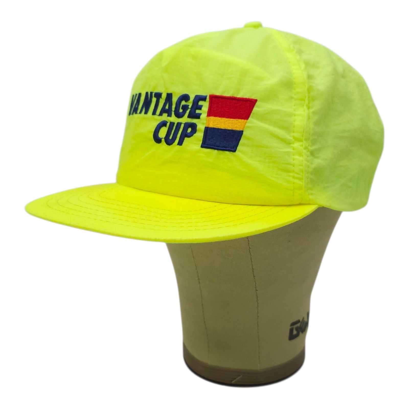 Other Vantage Cup Nylon Snapback Golf Cap Fluorescent Yellow Hat Size ONE SIZE - 2 Thumbnail