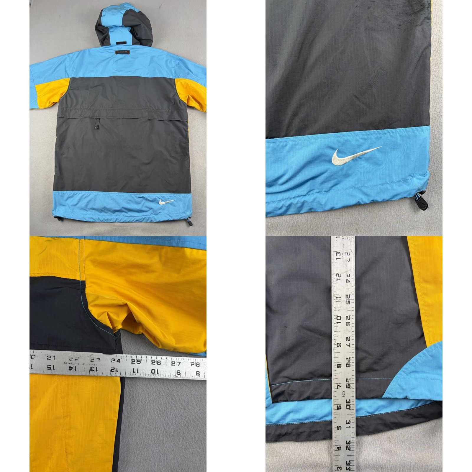 Nike ACG VINTAGE Nike ACG Windbreaker Jacket L Blue Yellow Full Zip Hooded 90s Mens Jacket Size US L / EU 52-54 / 3 - 8 Thumbnail