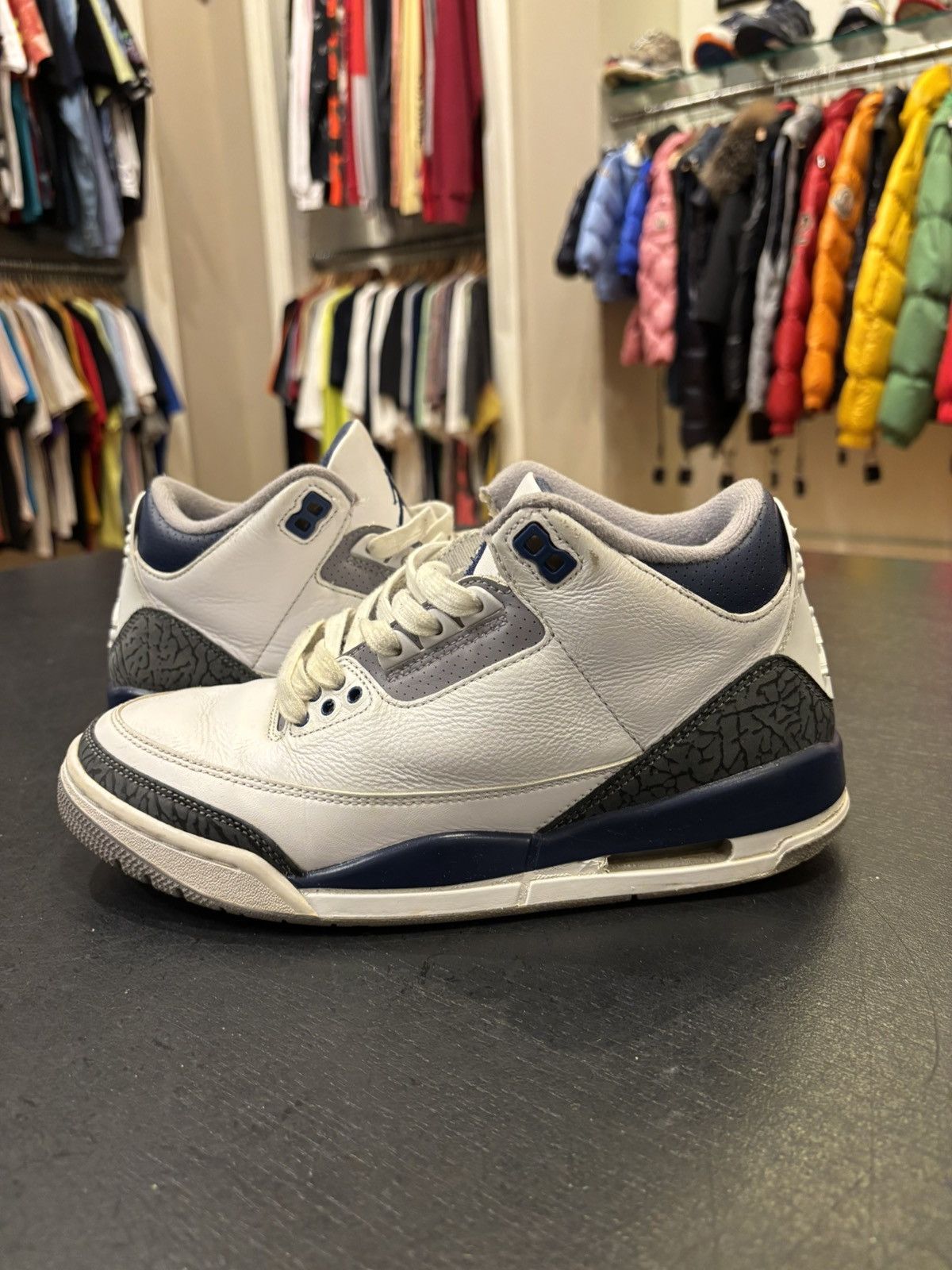 Jordan Brand Jordan 3 Retro ‘Midnight Navy’ Size US 8 / EU 41 - 1 Thumbnail