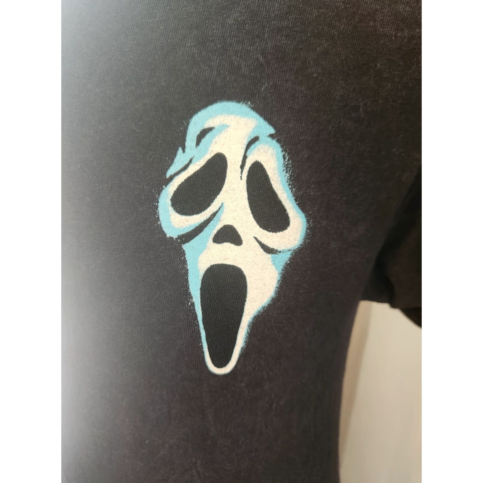 Vintage VINTAGE Ghost Face T-Shirt Ghost Face The Icon Of Halloween Acid Wash Mens M Double Sided Size US M / EU 48-50 / 2 - 2 Thumbnail