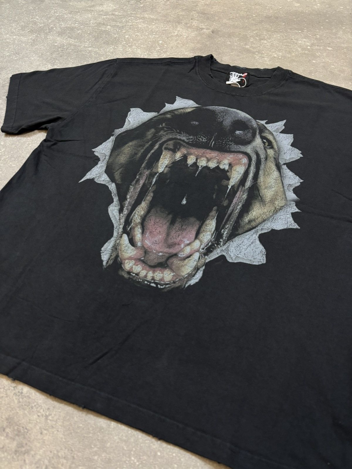Vintage Warman Rottweiler Unleashed Dark Graphic T-Shirt, Black Size US M / EU 48-50 / 2 - 3 Thumbnail