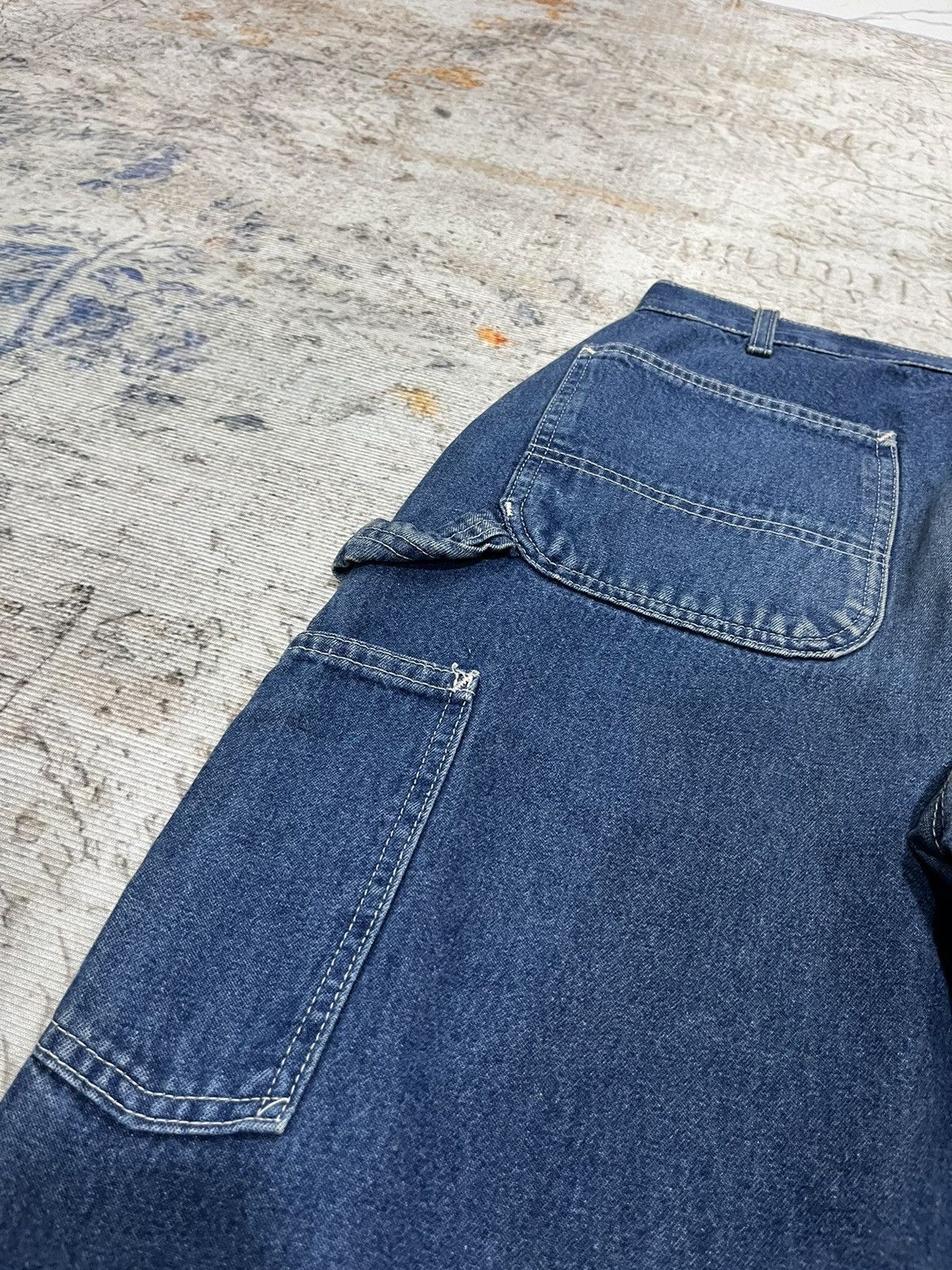 Carhartt Carhartt Carpenter Cellpocket Blue Leather Patch Size US 36 / EU 52 - 5 Thumbnail
