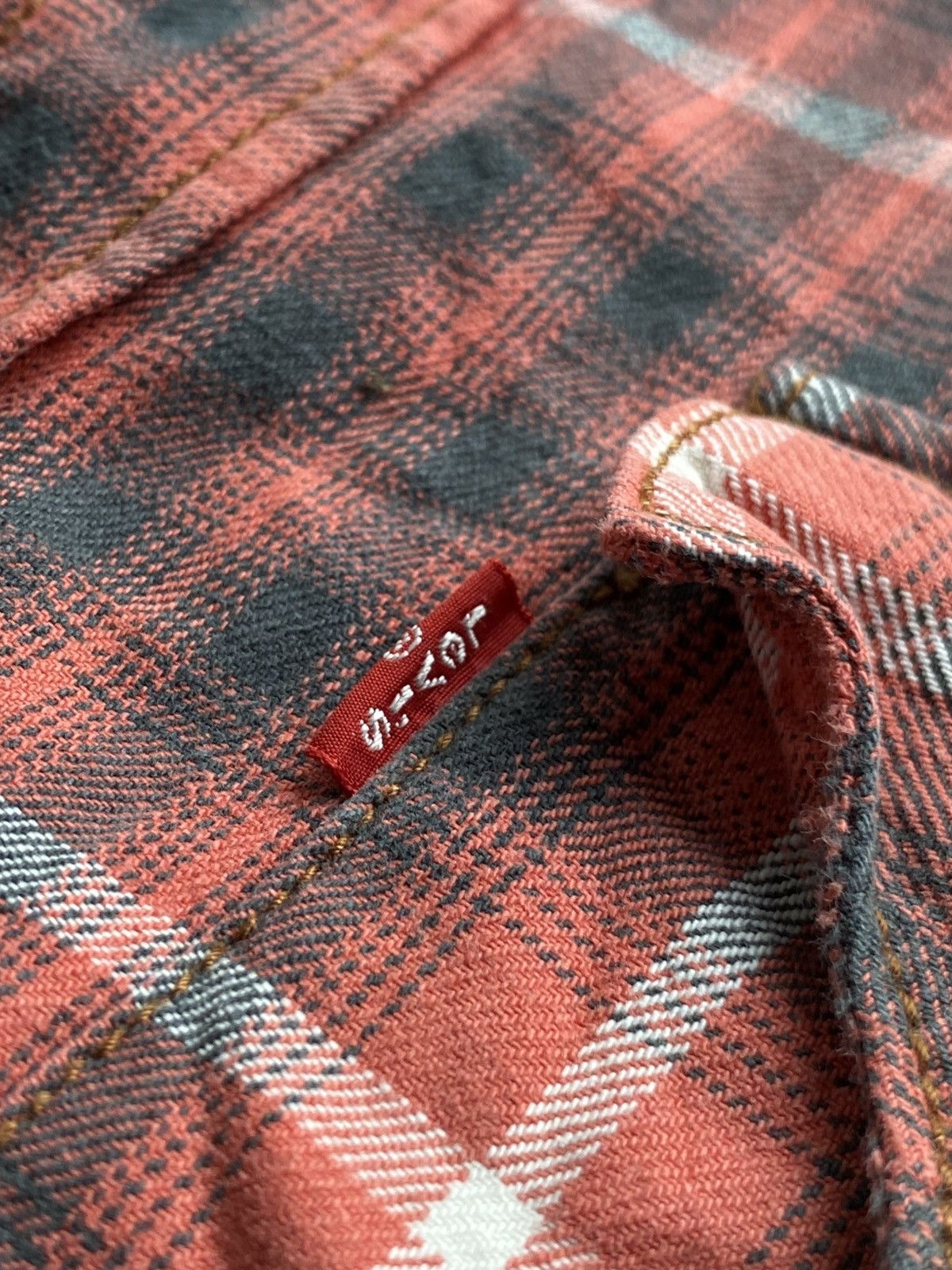 Levi's Vintage Clothing VINTAGE LEVIS WESTERN STONE BUTTON FLANNEL SHIRT Size US M / EU 48-50 / 2 - 3 Thumbnail