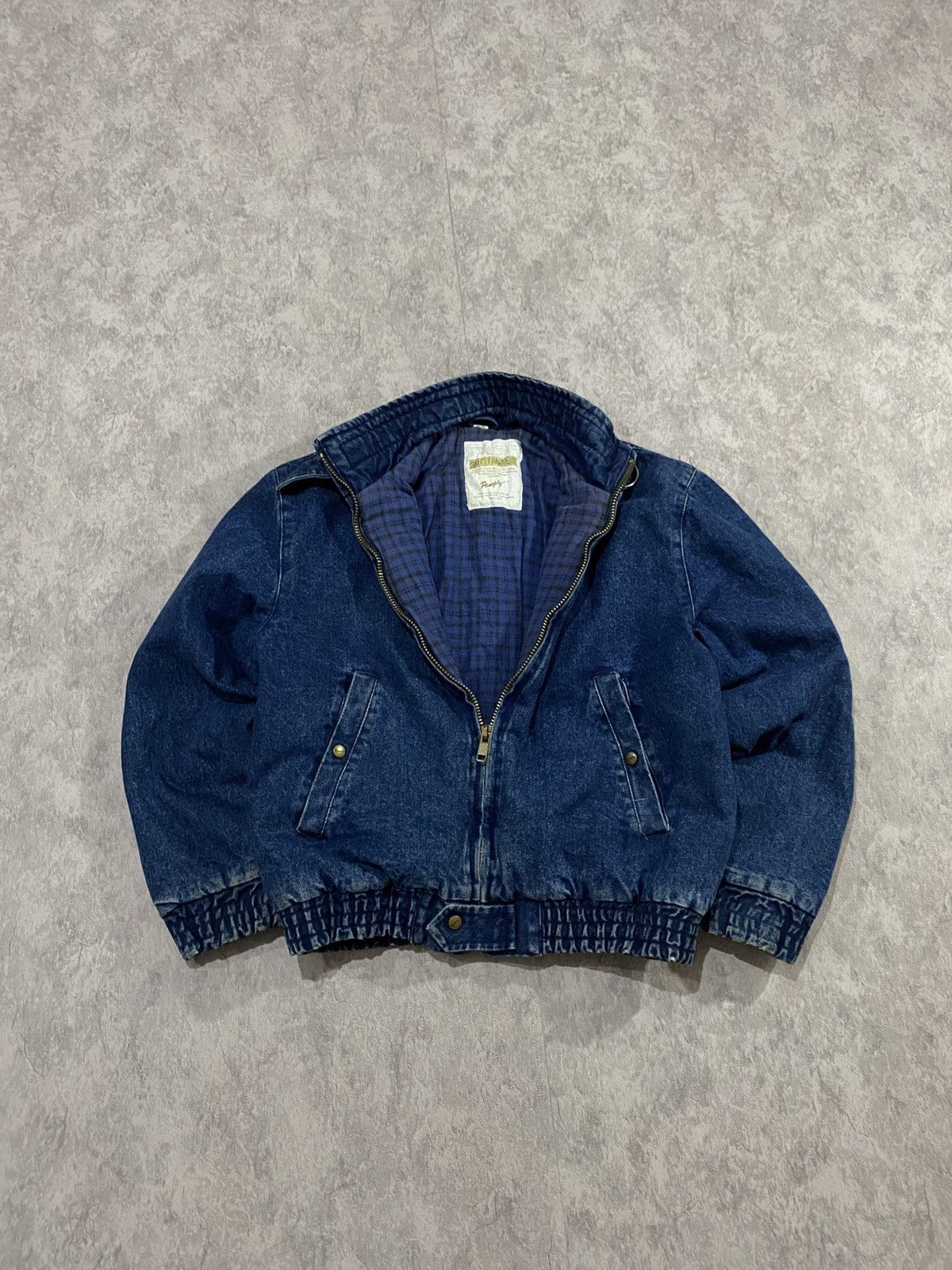 Vintage Vintage USA 80s Panoply Safety Garment Denim Bomber WorkWear Size US M / EU 48-50 / 2 - 14 Thumbnail