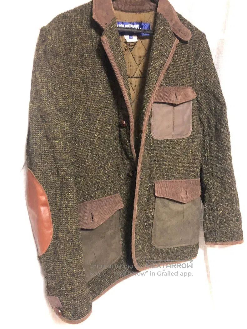 Junya Watanabe Junya Watanabe Wool Leather Patchwork Coat. Size US S / EU 44-46 / 1 - 3 Thumbnail
