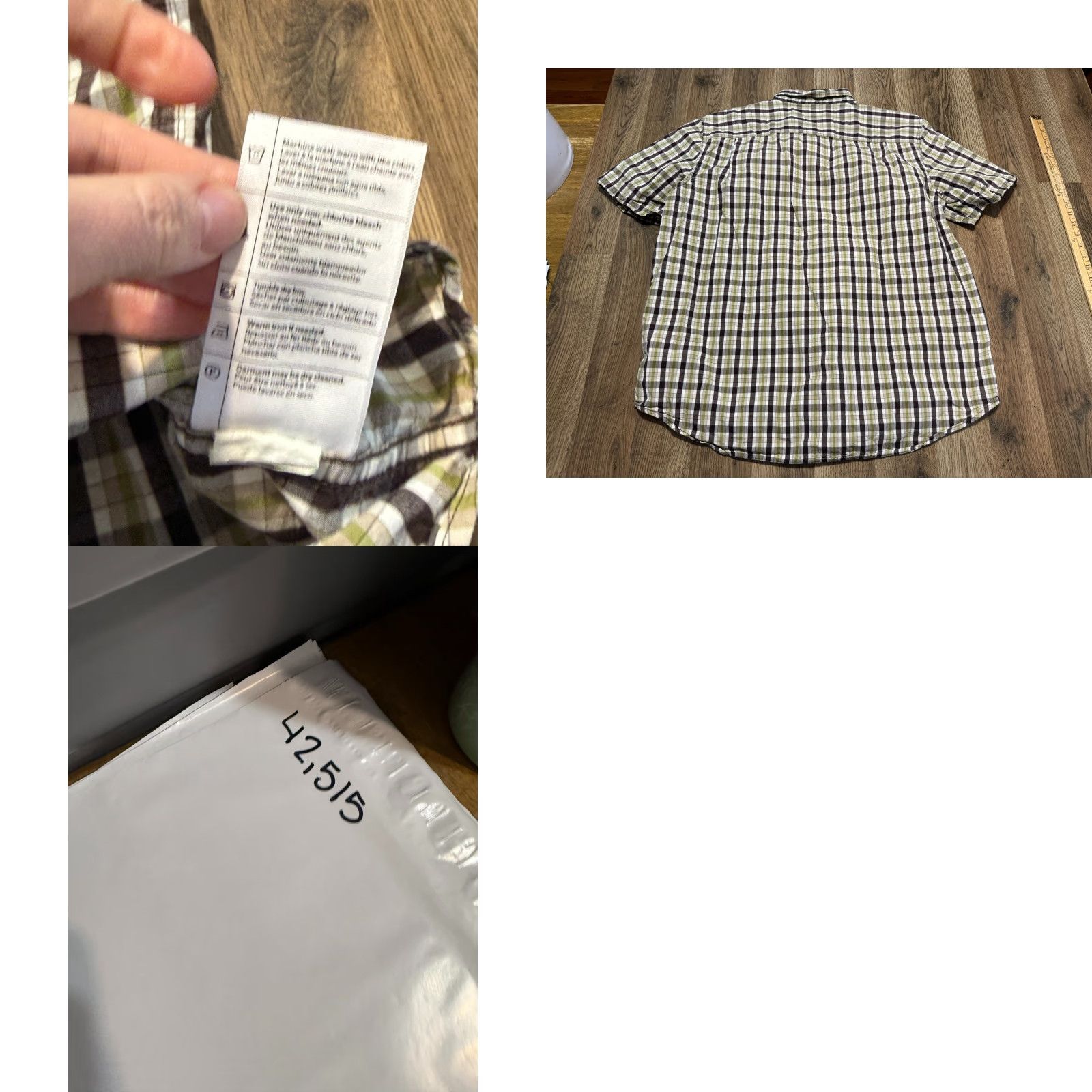 Carhartt Carhartt Shirt Mens 2XL Green Short Sleeve Plaid Pockets Button Up Shirt Size US XXL / EU 58 / 5 - 8 Thumbnail