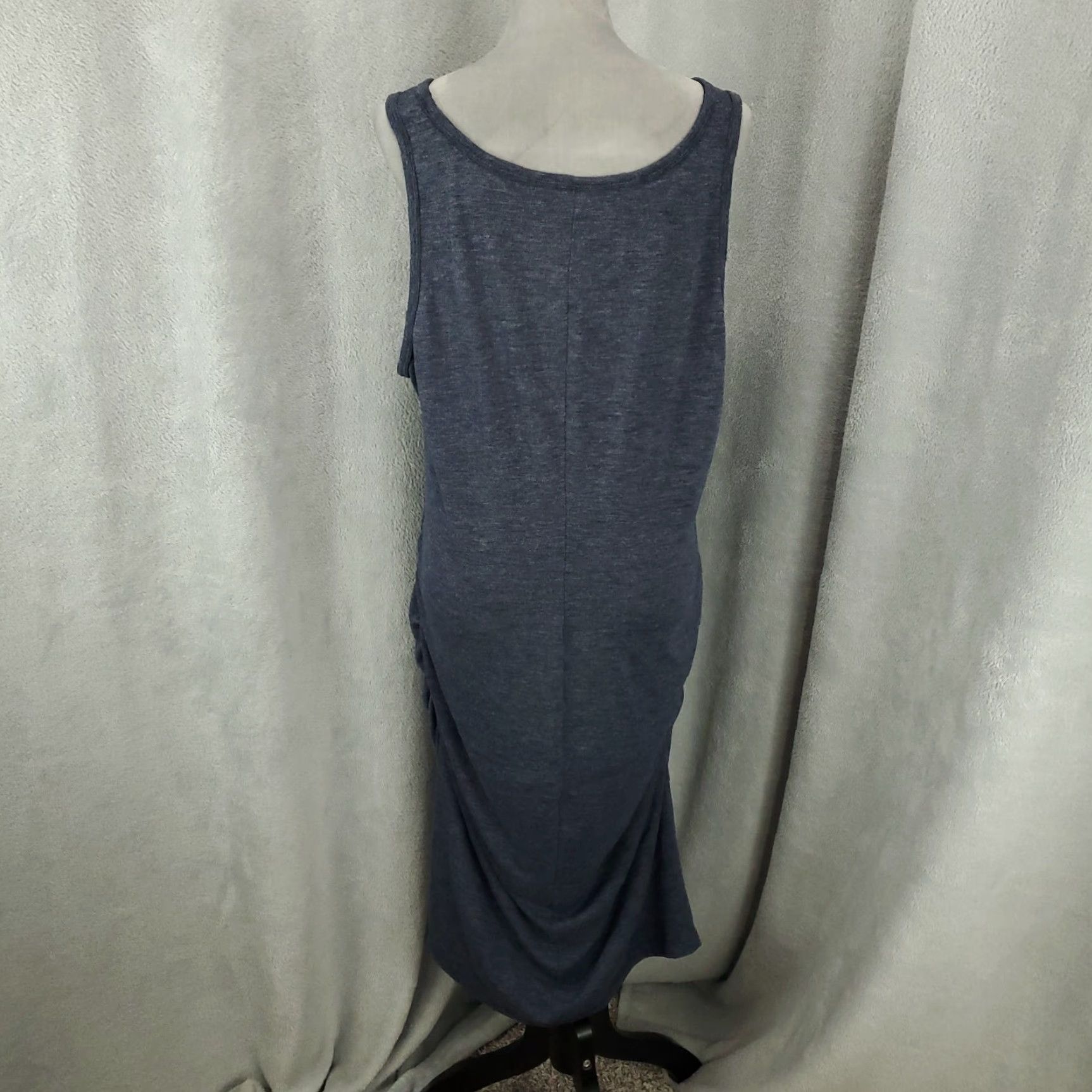 Old Navy Old Navy Dress Womens 2XL Blue Gray Ruched Side Midi Tank Beach Cover Up XXL Size XXL / US 16-18 / IT 52-54 - 7 Thumbnail