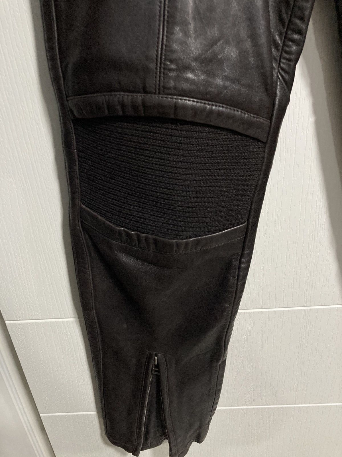 Issey Miyake 1996AW Issey Miyake Leather Biker Pants Archive Size US 33 - 5 Thumbnail